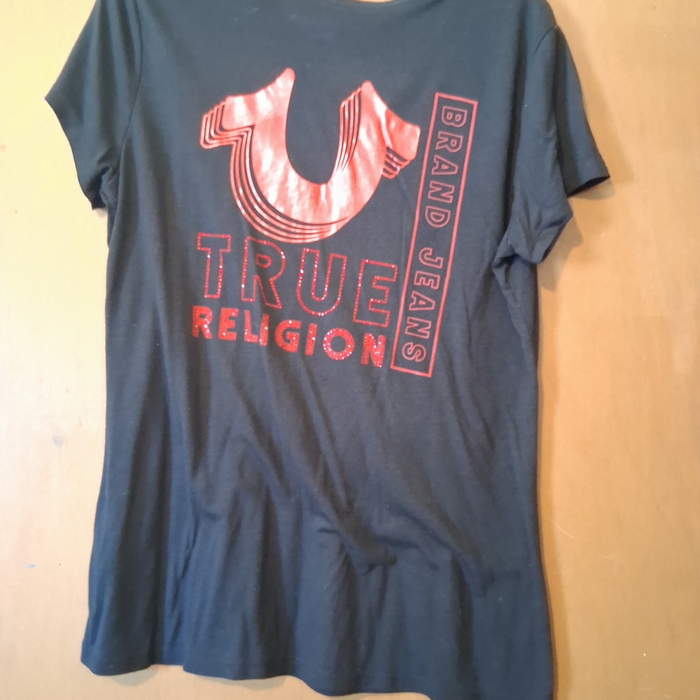True Religion Women's Black T-Shirt